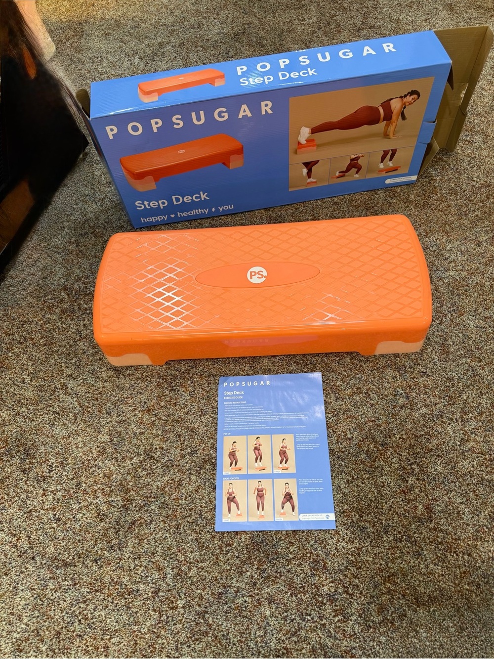 POPSUGAR Orange Step Deck with Instruction Card